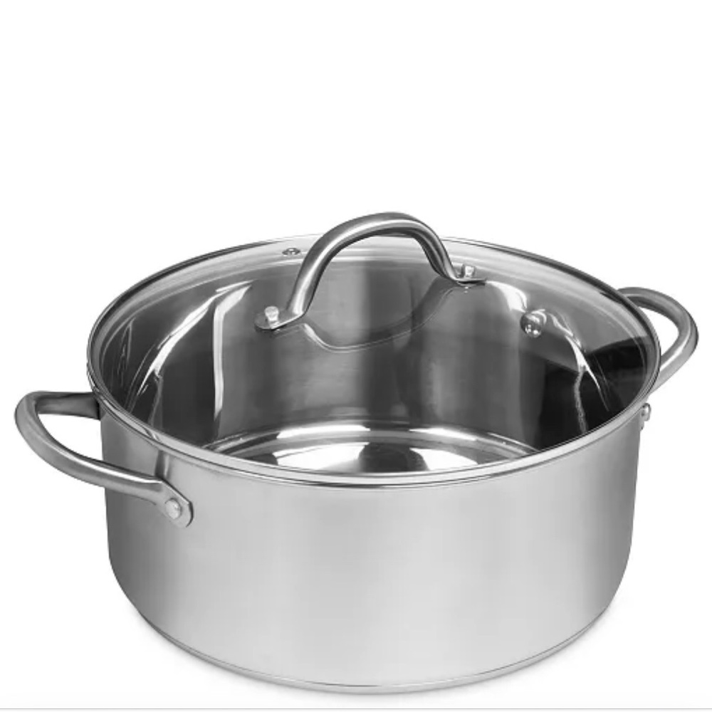 SEDONA
Pro Stainless Steel 7.5-Qt. Dutch Oven with Glass Lid